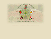Tablet Screenshot of goodearthorganiclunches.com